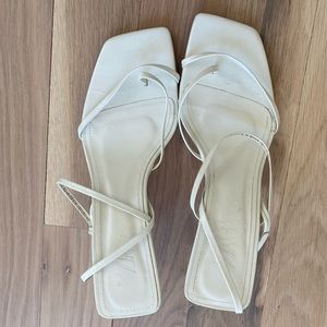 ZARA strappy sandals with low heel